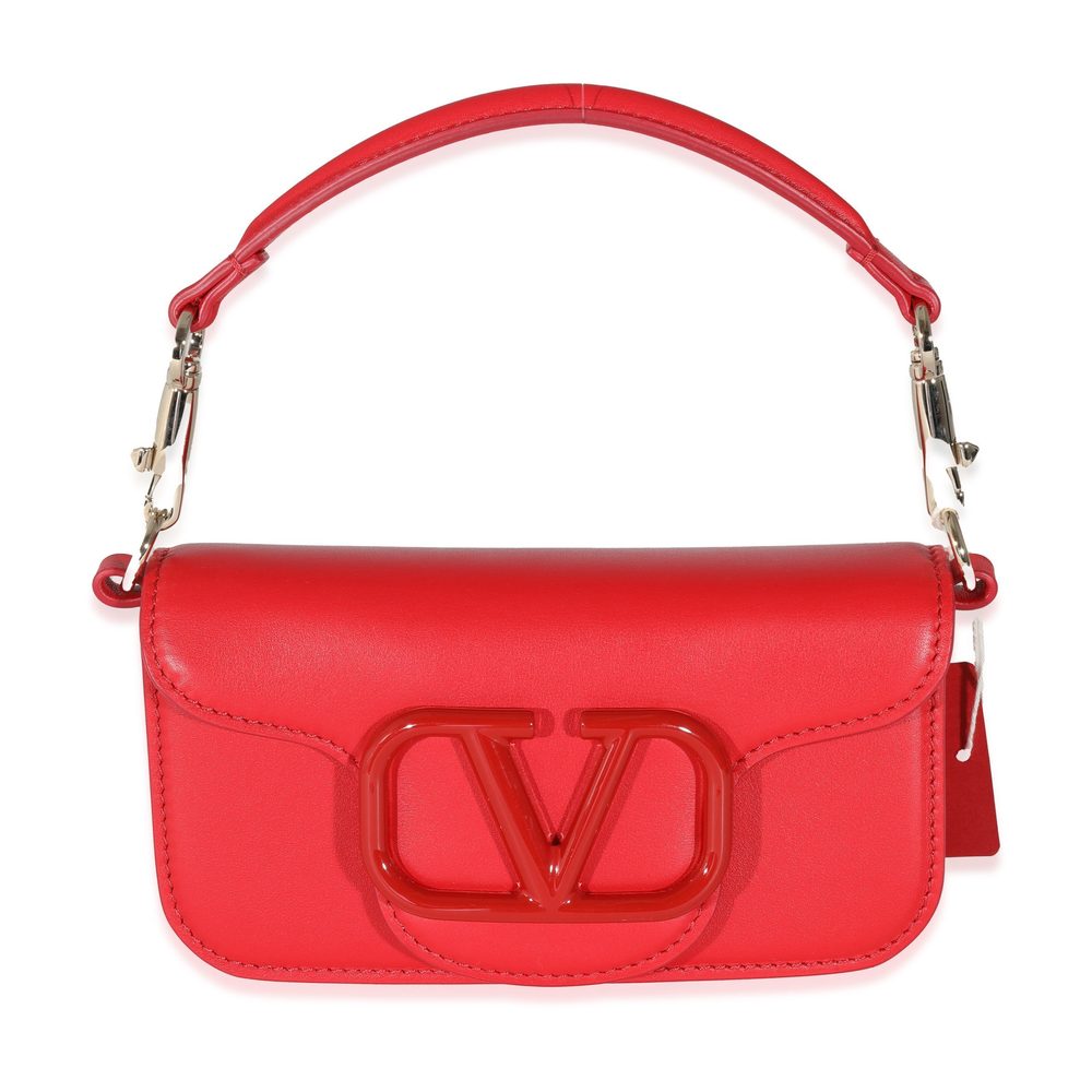 Valentino Rouge Pur Calfskin Small Vlogo Loco Bag